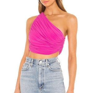 Norma Kamali X Revolve Diana Top in Orchid Pink